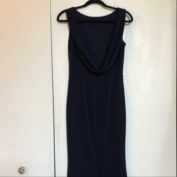 Katie May Vionnet Crepe Dress in Navy size 6 - Picture 3 of 4
